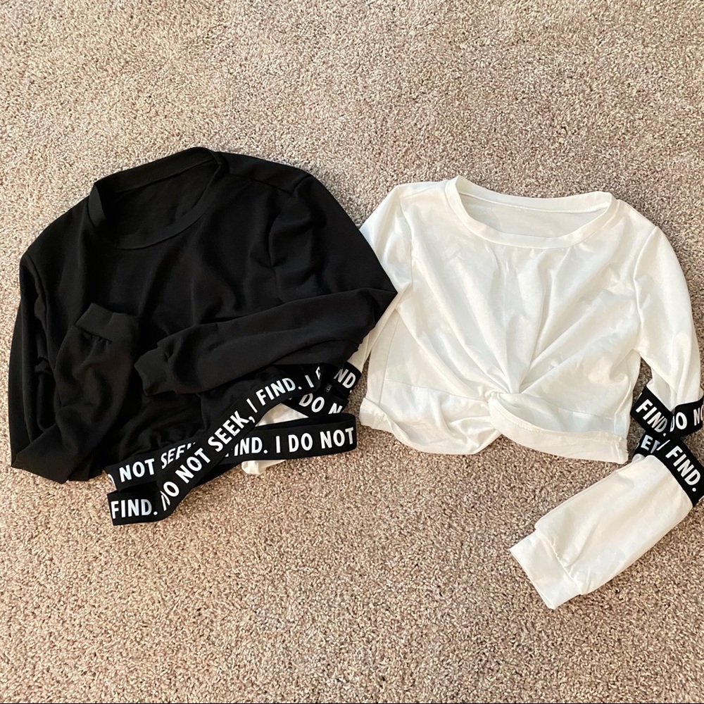 BUNDLE of strappy sweatshirts